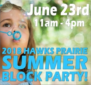 JUNE 23rd -  Hawks Prairie Summer Block Party at Black Hills Gymnastics